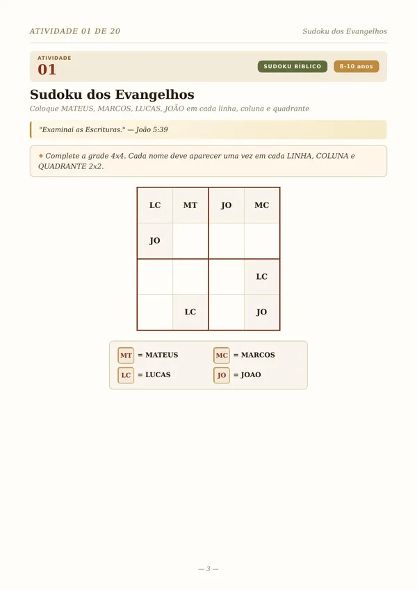 Jogo de Lógica Bíblica